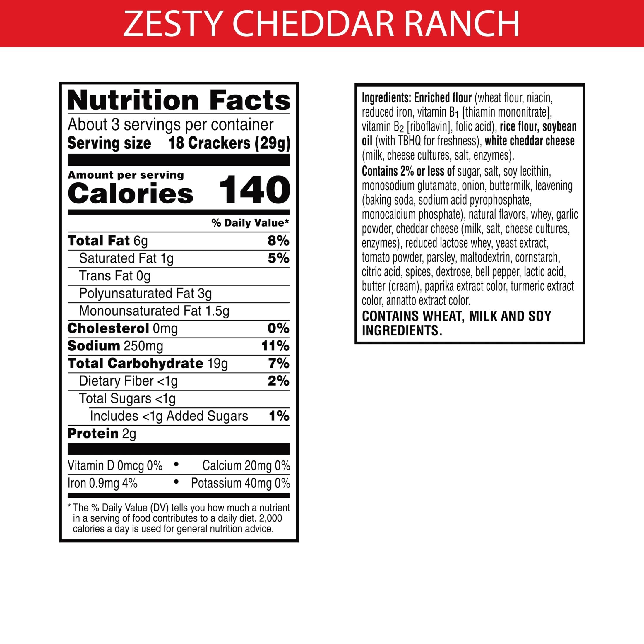 Crunchy Cheddar Ranch Cheez-It Grooves Crunchy Cheese Crackers, Snack Crackers, Lunch Snacks ...