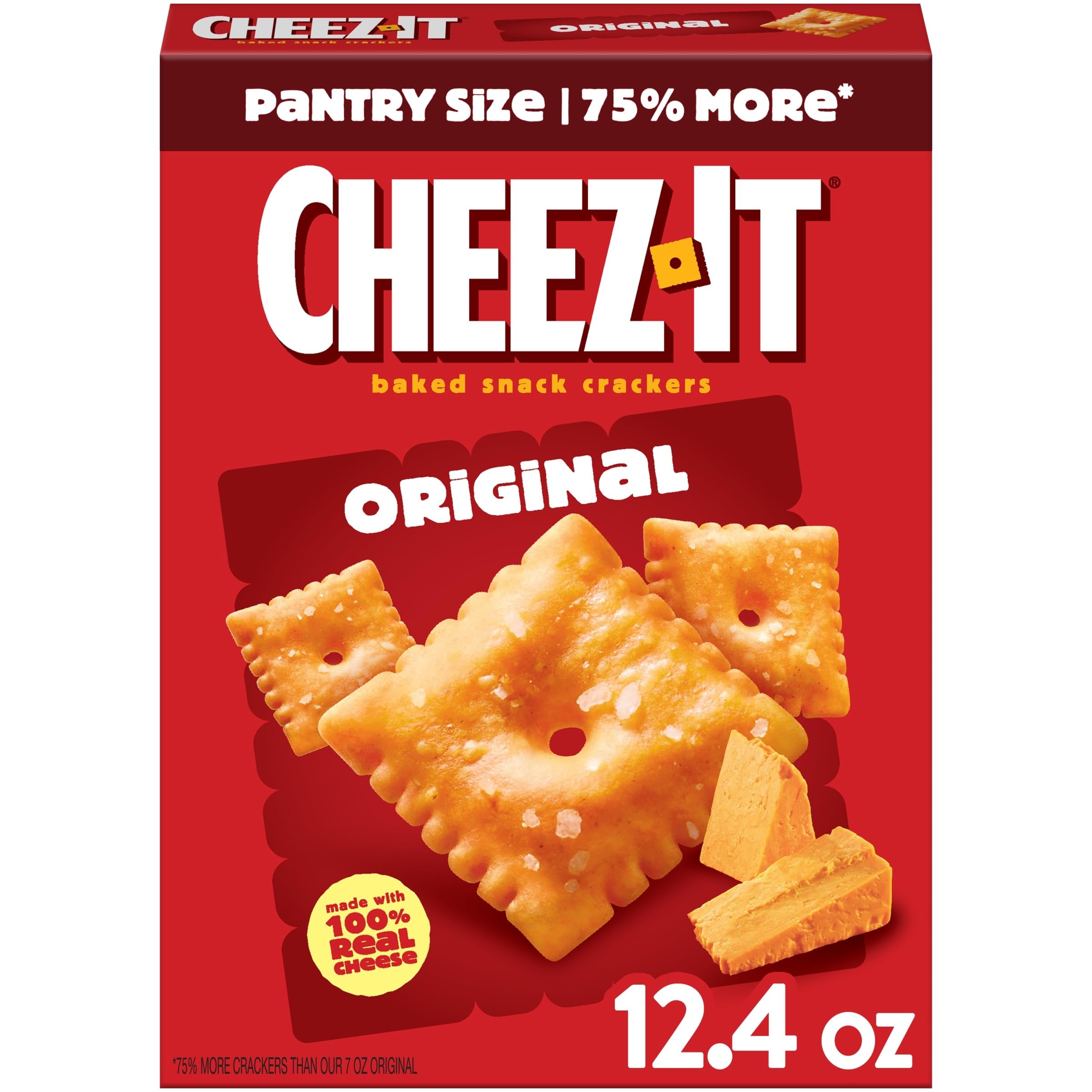 Cheez-It Cheese Crackers, Baked Snack Crackers, Lunch Snacks, Original ...