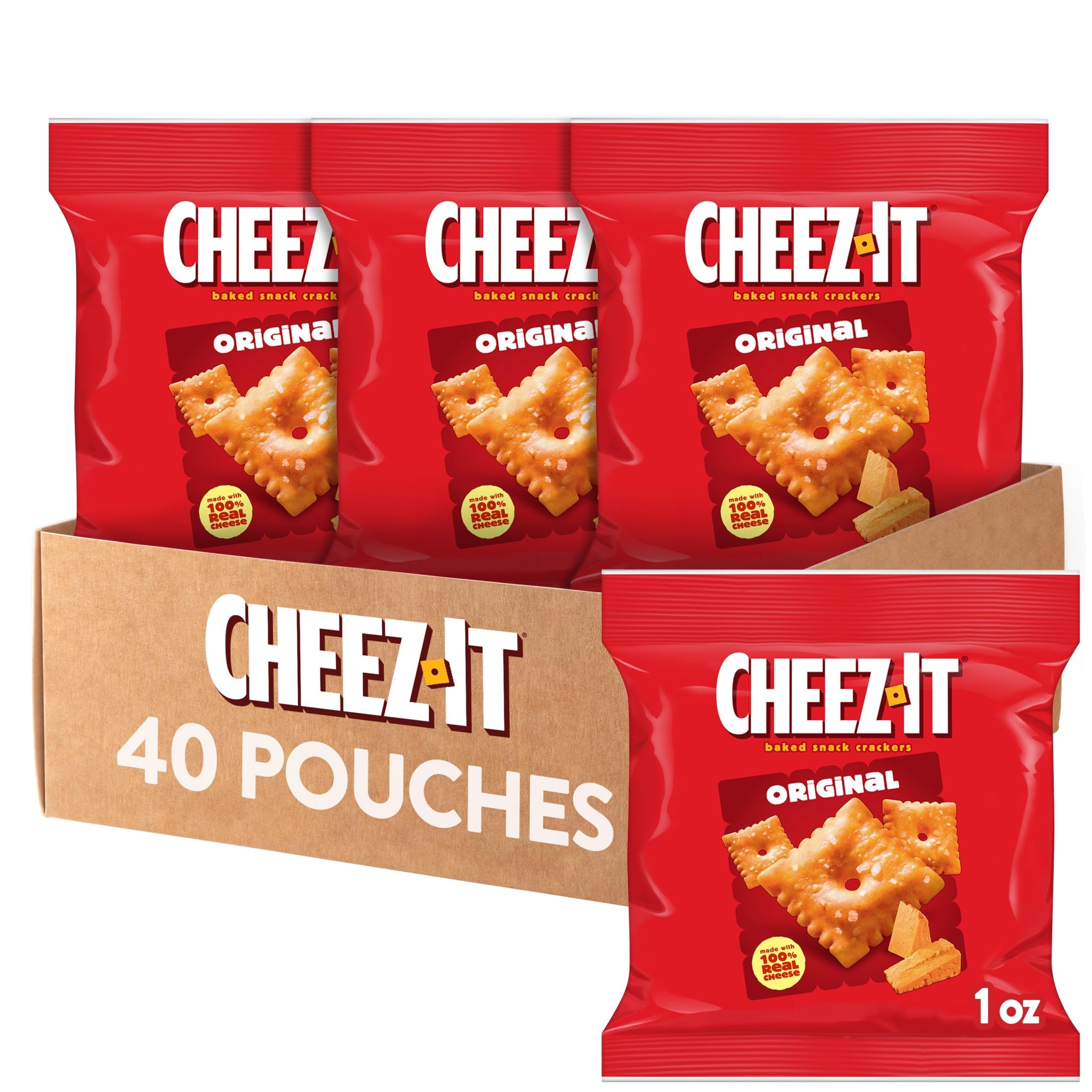 Cheez-It Cheese Crackers, Baked Snack Crackers, Lunch Snacks, Original ...